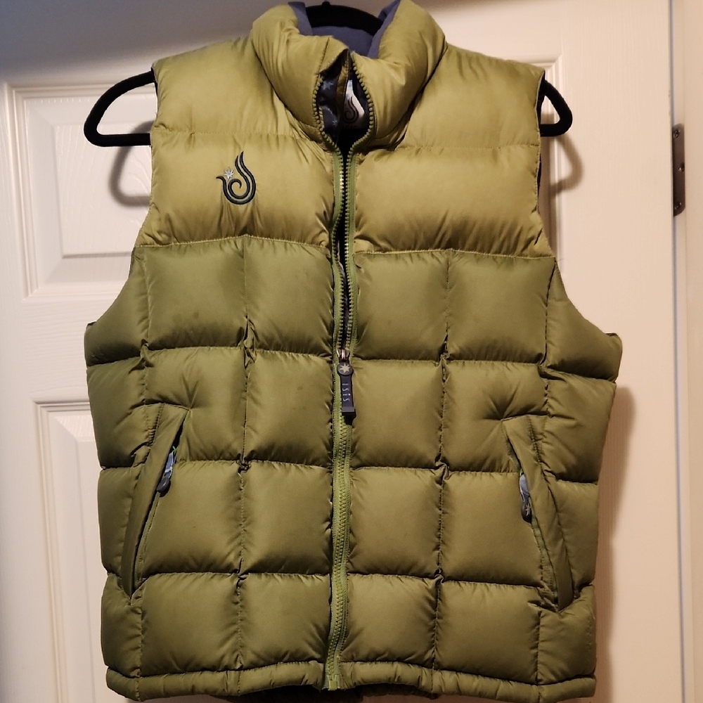 Isis Olive Green Puffer Vest